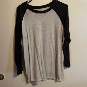 Baseball shirt white/black